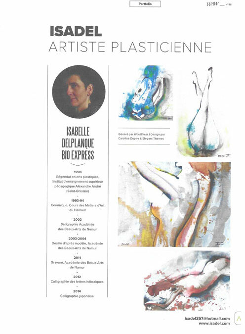 Article dans le WAW magazine Printemps 2020